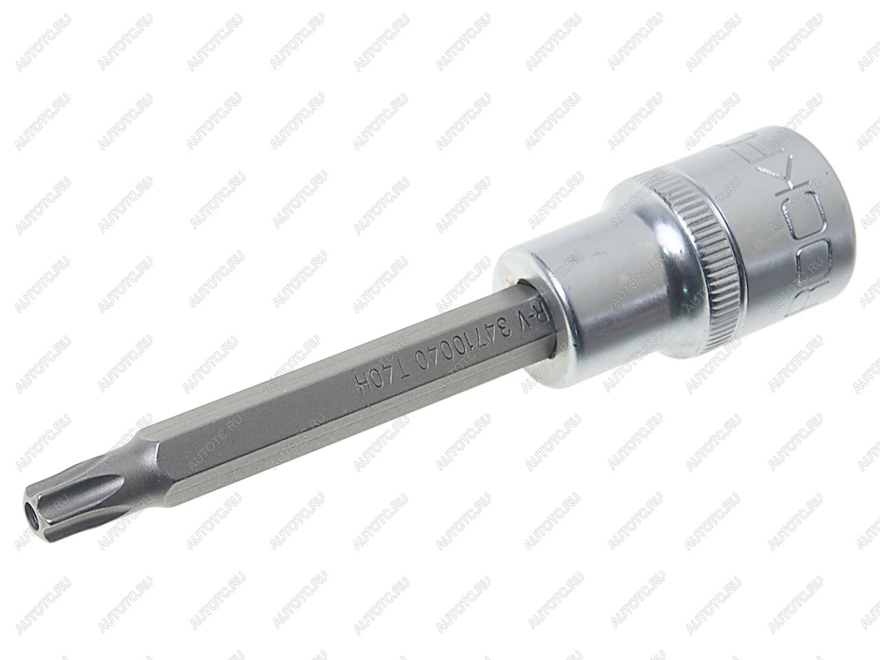 Бита-головка 12 TORX T40х100мм с отверстием ROCKFORCE rf-34710040