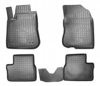 2 099 р. Комплект ковриков в салон Norplast Unidec (АКПП)  Peugeot 2008 (2013-2019) (Цвет: черный). Увеличить фотографию 1