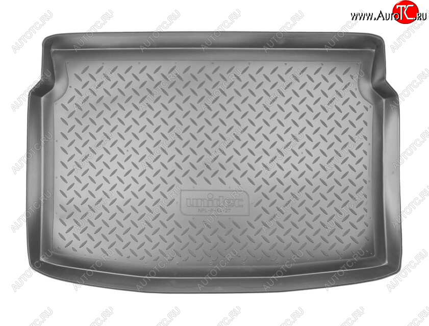 1 259 р. Коврик в багажник Norplast Unidec  Peugeot 207 ( WA,  WC) (2006-2012) (Цвет: черный)