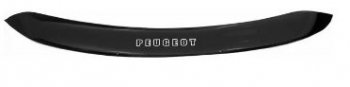 1 179 р. Дефлектор капота REIN (ЕВРО крепеж)  Peugeot 3008 (2009-2013). Увеличить фотографию 1