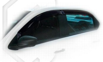 2 079 р. Дефлектора окон CA-Plastiс  Peugeot 301 (2012-2017) (Classic полупрозрачный, Без хром.молдинга). Увеличить фотографию 1