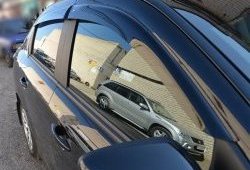 Комплект дефлекторов окон (ветровиков) 4 шт. (седан) Russtal Peugeot 301 (2012-2017)