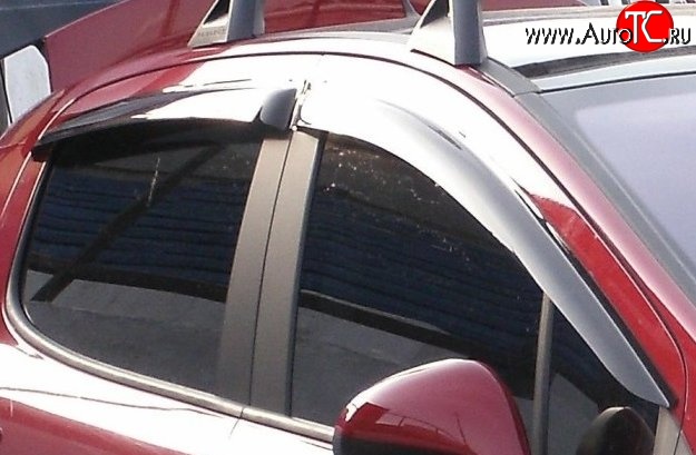 999 р. Комплект дефлекторов окон (ветровиков) 4 шт. Russtal  Peugeot 308  T7 (2007-2014)