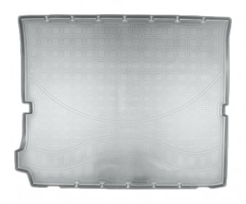 2 159 р. Коврик багажника Norplast Unidec (сложенный 3-й ряд)  Peugeot 5008  T87 (2017-2024) (Цвет: серый). Увеличить фотографию 1