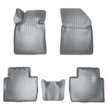 2 799 р. Коврики салонные Noplast (3D)  Peugeot 508  2 (2018-2024) (Серые). Увеличить фотографию 1