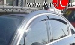 999 р. Комплект дефлекторов окон (ветровиков) 4 шт. (седан) Russtal Peugeot 508 седан (2010-2014). Увеличить фотографию 1