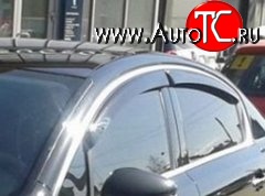999 р. Комплект дефлекторов окон (ветровиков) 4 шт. (седан) Russtal Peugeot 508 седан (2010-2014)