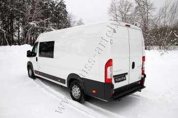 4 599 р. Металлическая защита заднего бампера RA Peugeot Boxer 250 (2006-2014). Увеличить фотографию 4