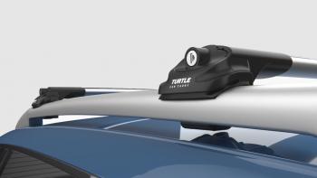 Багажник на крышу TURTLE Air 1 (на обычные рейлинги) Peugeot Expert (2007-2012)  (серебро)