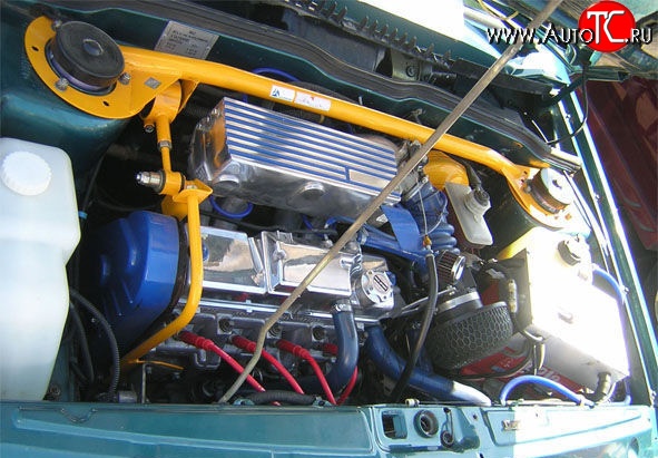 3 699 р. Растяжка передних стоек со штангой упора двигателя ТехноМастер Лада 2109 (1987-2004)