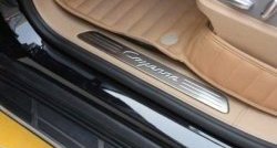 22 699 р. Накладки на порожки автомобиля СТ Porsche Cayenne 958 (2010-2014). Увеличить фотографию 1