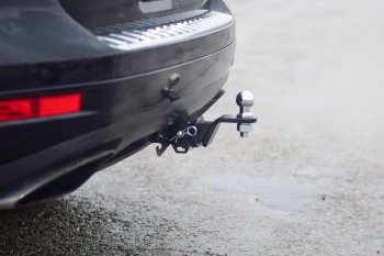 15 649 р. Фаркоп Petroil Tuning (съемный квадрат) Volkswagen Touareg NF рестайлинг (2014-2018) (Без заглушки ). Увеличить фотографию 3