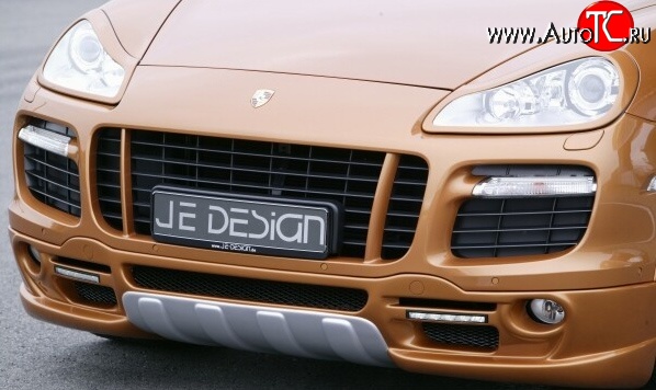 1 949 р. Реснички на фары JE Design  Porsche Cayenne  957 (2007-2010) (Неокрашенные)