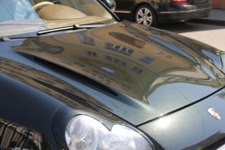 22 499 р. Пластиковый капот ENCO EXCLUSIVE  Porsche Cayenne  955 (2002-2006) (Неокрашенный). Увеличить фотографию 4