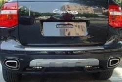 18 999 р. Диффузор на задний бампер OEM Porsche Cayenne 957 (2007-2010) (Неокрашенная). Увеличить фотографию 1