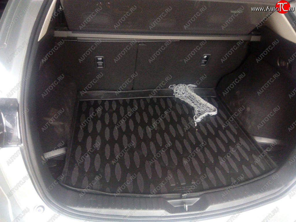 1 299 р. Коврик в багажник (2 кармана) Aileron (полиуретан)  Mazda CX-5  KE (2011-2017)
