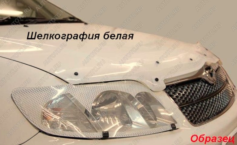 2 199 р. Дефлектор капота (2006-2010) CA-Plastik  Chery Tiggo T11 (2005-2013) дорестайлинг (серия Шелкография белая)