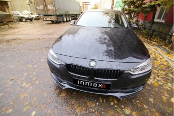 11 799 р. Юбка переднего бампера (Sport,Luxury, SE) INMAX  BMW 3 серия ( F30,  F31) (2015-2018) (неокрашенная). Увеличить фотографию 3