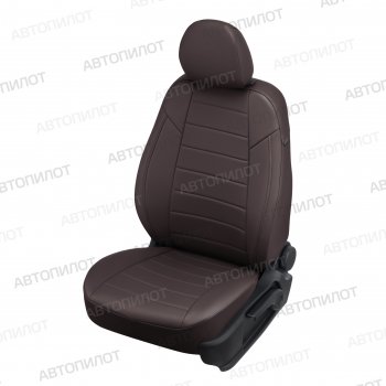 7 499 р. Чехлы сидений (экокожа) Автопилот  Ford Kuga  2 (2013-2019) (шоколад). Увеличить фотографию 1