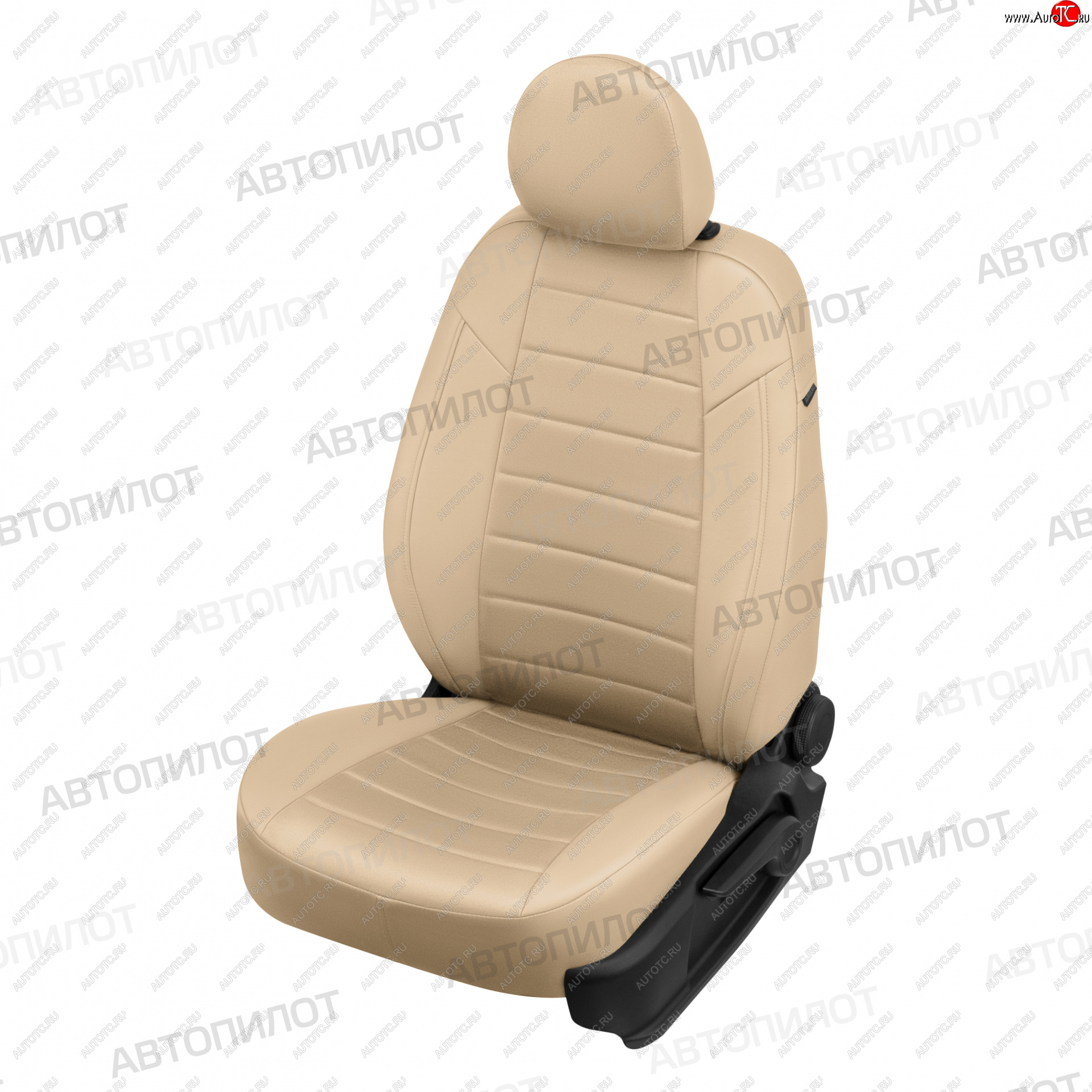 21 599 р. Чехлы сидений (9 мест, экокожа/алькантара) Автопилот  Ford Transit  3 (2006-2014) (бежевый)