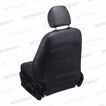 13 999 р. Чехлы сидений (экокожа/алькантара) Автопилот Ромб  Honda Civic  9 (2011-2016) (черный/темно-серый). Увеличить фотографию 4