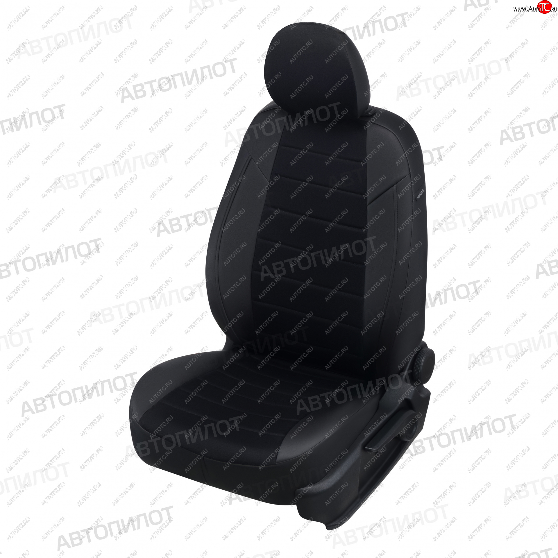 5 699 р. Чехлы сидений (экокожа/алькантара, 3 места) Автопилот Iveco Daily фургон (2014-2019) (черный)