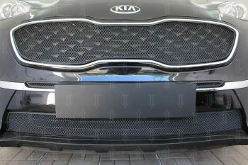 Защитная сетка в бампер (середина, ячейка 4х10 мм) Alfeco Премиум KIA (КИА) Sportage (Спортаж)  4 QL (2018-2022) 4 QL рестайлинг ()