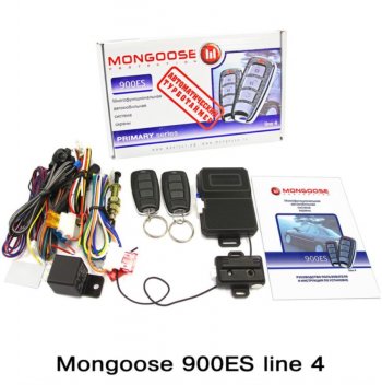 Автосигнализация Mongoose 900ES line 4 Nissan Tiida 1 хэтчбэк C11 дорестайлинг, Япония (2004-2007)
