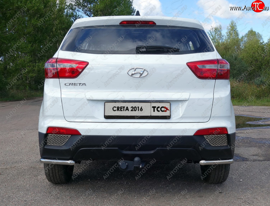 11 999 р. Защита заднего бампера (уголки, d42,4 мм) TCC  Hyundai Creta  GS (2015-2021)