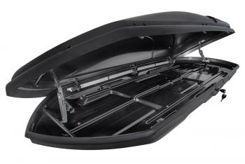 29 999 р. Багажный бокс на крышу (двусторонний) Pentair COBRA 520L Honda Spike (2006-2024) (черный глянец). Увеличить фотографию 4