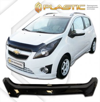 Дефлектор капота CA-Plastic Chevrolet (Шевролет) Spark (Спарк)  M300 (2010-2015) M300 дорестайлинг