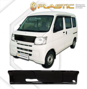 1 989 р. Дефлектор капота CA-Plastic  Daihatsu Hijet  S320 минивэн (2004-2007) (classic черный, без надписи). Увеличить фотографию 1