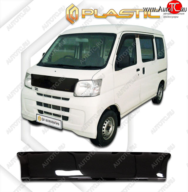 1 989 р. Дефлектор капота CA-Plastic  Daihatsu Hijet  S320 минивэн (2004-2007) (classic черный, без надписи)