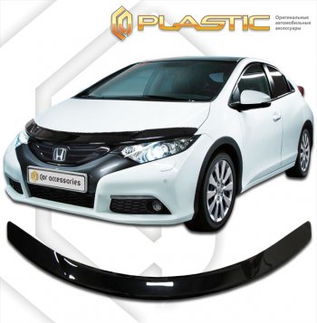 Дефлектор капота CA-Plastic Honda (Хонда) Civic (Цивик)  9 (2011-2016) 9 FK хэтчбэк