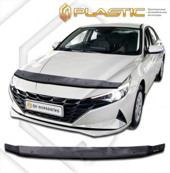 Дефлектор капота CA-Plastic Hyundai (Хюндаи) Elantra (Элантра)  CN7 (2020-2023) CN7