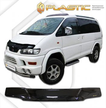 2 259 р. Дефлектор капота CA-Plastic  Mitsubishi L400 (1994-2006) (classic черный, без надписи). Увеличить фотографию 1