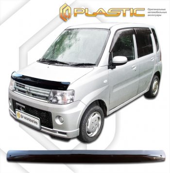 1 899 р. Дефлектор капота CA-Plastic  Mitsubishi Toppo  H82A (2008-2013) (classic черный, без надписи). Увеличить фотографию 1