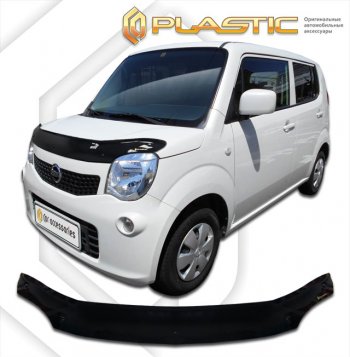 1 989 р. Дефлектор капота CA-Plastic  Nissan Moco  3 (2011-2016) (classic черный, без надписи). Увеличить фотографию 1