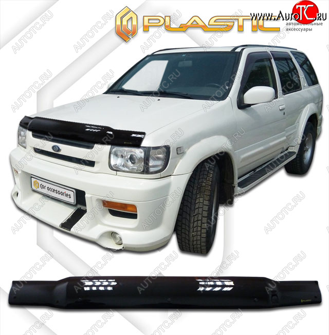 2 079 р. Дефлектор капота CA-Plastic  Nissan Terrano Regulus  1 R50 (1996-2002) (classic черный, без надписи)