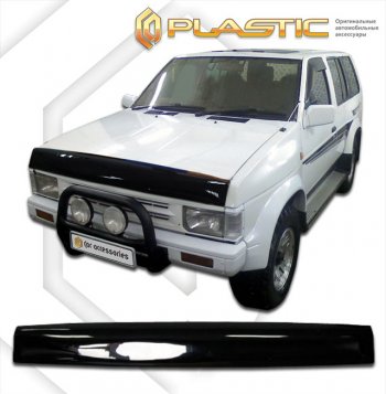 2 169 р. Дефлектор капота CA-Plastic  Nissan Terrano  WD21 (1985-1995) (classic черный, без надписи). Увеличить фотографию 1