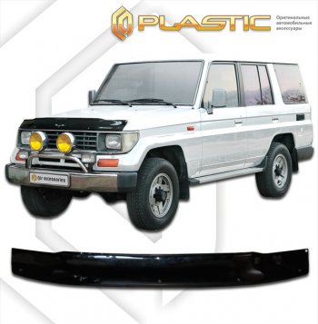 2 199 р. Дефлектор капота CA-Plastic  Toyota Land Cruiser  J70 (1994-2004) (classic черный, без надписи). Увеличить фотографию 1