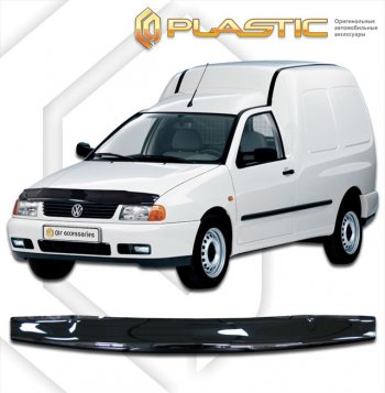 1 989 р. Дефлектор капота CA-Plastic  Volkswagen Caddy  9K,9U (1995-2003) (classic черный, без надписи). Увеличить фотографию 1