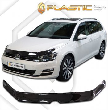 Дефлектор капота CA-Plastic Volkswagen Golf 7 дорестайлинг, хэтчбэк 5 дв. (2012-2017)