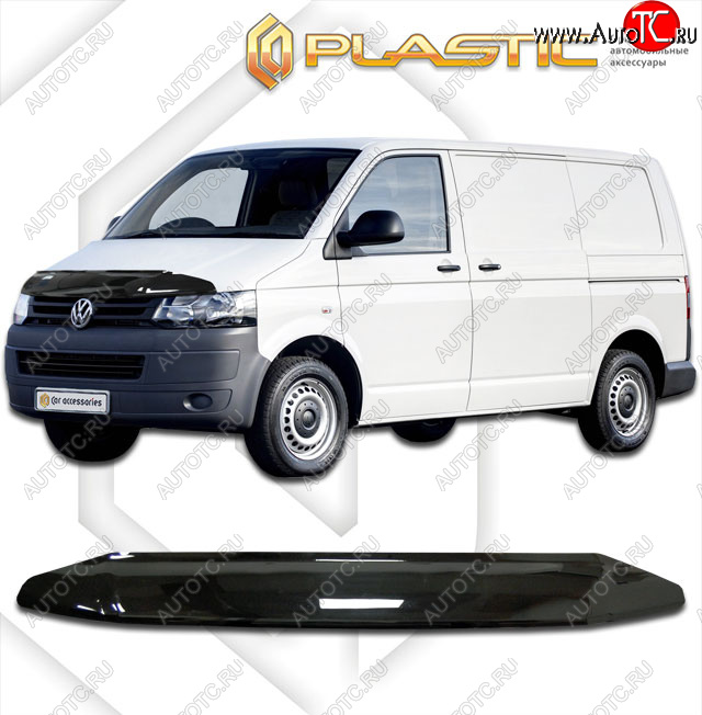 1 799 р. Дефлектор капота CA-Plastic  Volkswagen Multivan  T5 (2009-2015) (classic черный, без надписи)