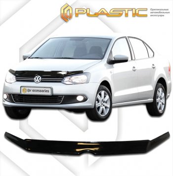Дефлектор капота CA-Plastic Volkswagen (Волксваген) Polo (Поло)  5 (2009-2015) 5 седан дорестайлинг