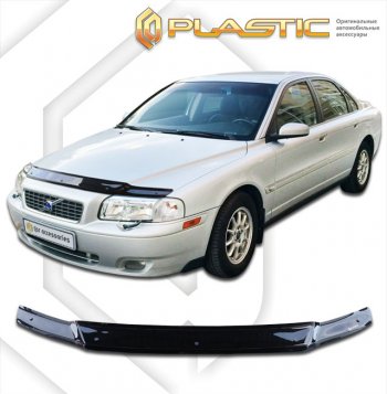 Дефлектор капота CA-Plastic Volvo (Вольво) S80 (С80)  TS седан (1998-2006) TS седан дорестайлинг, рестайлинг