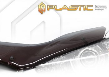 2 169 р. Дефлектор капота CA-Plastic  Ford Tourneo Custom (2018-2024) (classic полупрозрачный, без надписи). Увеличить фотографию 1