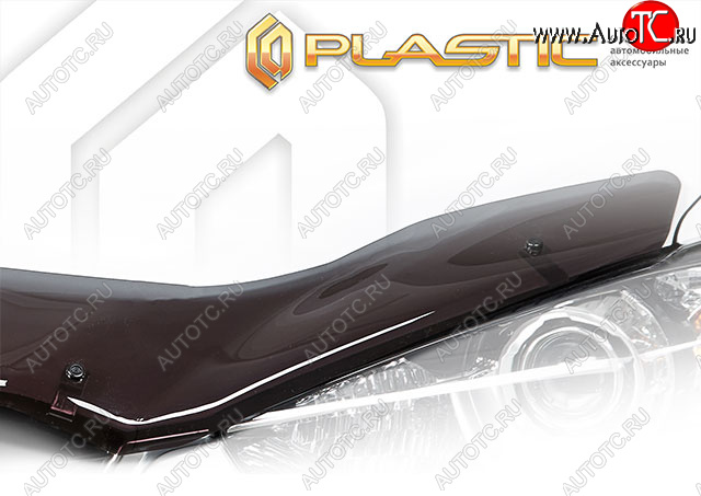 2 079 р. Дефлектор капота CA-Plastic  Hyundai Elantra  MD (2010-2013) (classic полупрозрачный, без надписи)