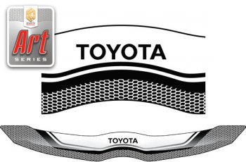 1 989 р. Дефлектор капота CA-Plastic  Toyota Verso  R20 (2009-2012) (серия ART белая). Увеличить фотографию 1
