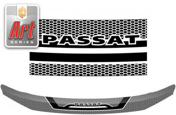 Дефлектор капота CA-Plastic Volkswagen (Волксваген) Passat (Пассат) ( B8,  B8.5) (2015-2024) B8, B8.5 седан дорестайлинг, седан рестайлинг